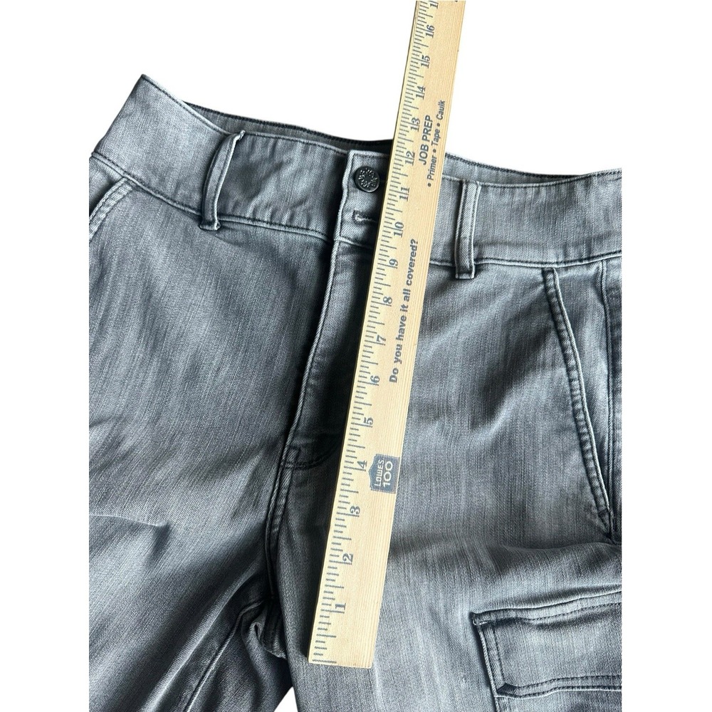 White House Black Market Jeans Women's Size 8 High Rise Wide Leg Light Gray - Picture 10 of 10